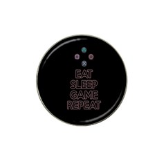 Eat Sleep Game Repeat Hat Clip Ball Marker (10 Pack) by Valentinaart