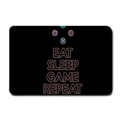 Eat Sleep Game Repeat Small Doormat  by Valentinaart