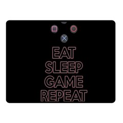 Eat Sleep Game Repeat Fleece Blanket (small) by Valentinaart