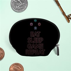 Eat Sleep Game Repeat Accessory Pouches (small)  by Valentinaart