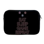 Eat sleep game repeat Apple MacBook Pro 17  Zipper Case Front