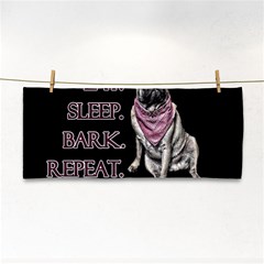 Eat, Sleep, Bark, Repeat Pug Cosmetic Storage Cases by Valentinaart