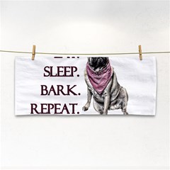 Eat, Sleep, Bark, Repeat Pug Cosmetic Storage Cases by Valentinaart