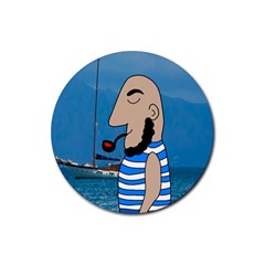 Sailor Rubber Coaster (round)  by Valentinaart