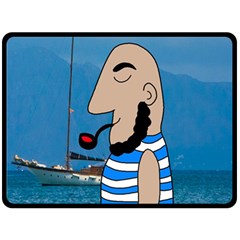 Sailor Fleece Blanket (large)  by Valentinaart