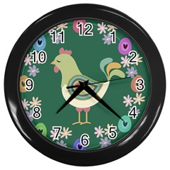 Easter Wall Clocks (black) by Valentinaart