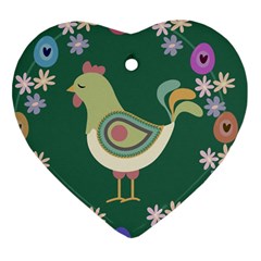 Easter Heart Ornament (two Sides) by Valentinaart