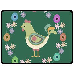 Easter Fleece Blanket (large)  by Valentinaart