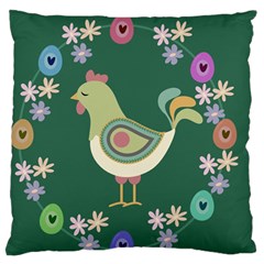 Easter Large Flano Cushion Case (one Side) by Valentinaart