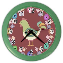 Easter Color Wall Clocks by Valentinaart