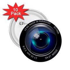 Camera Lens Prime Photography 2.25  Buttons (10 pack) 