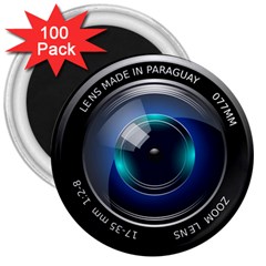 Camera Lens Prime Photography 3  Magnets (100 pack)