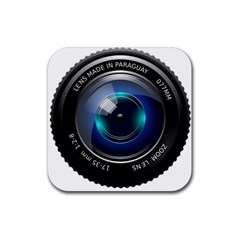 Camera Lens Prime Photography Rubber Coaster (Square) 