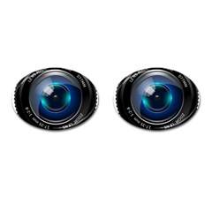 Camera Lens Prime Photography Cufflinks (Oval)