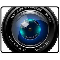 Camera Lens Prime Photography Fleece Blanket (Medium) 