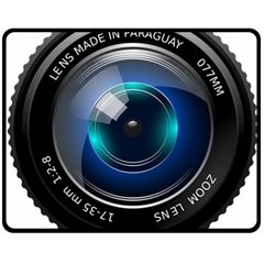 Camera Lens Prime Photography Double Sided Fleece Blanket (Medium) 