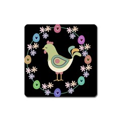 Easter Square Magnet by Valentinaart