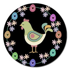 Easter Magnet 5  (round) by Valentinaart