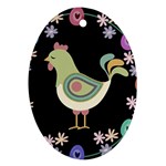 Easter Oval Ornament (Two Sides) Back