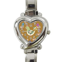 Easter Heart Italian Charm Watch by Valentinaart