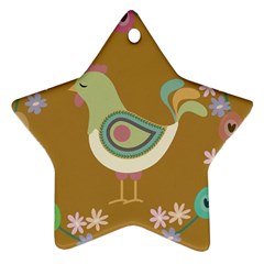 Easter Star Ornament (two Sides) by Valentinaart