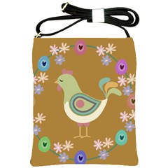 Easter Shoulder Sling Bags by Valentinaart