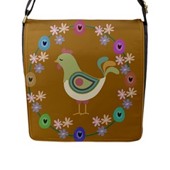 Easter Flap Messenger Bag (l)  by Valentinaart