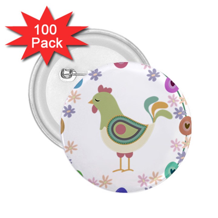 Easter 2.25  Buttons (100 pack) 