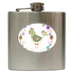 Easter Hip Flask (6 oz) Front