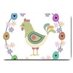 Easter Large Doormat  by Valentinaart