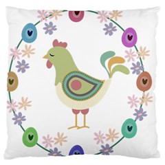 Easter Large Cushion Case (two Sides) by Valentinaart