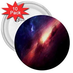 Digital Space Universe 3  Buttons (10 pack) 