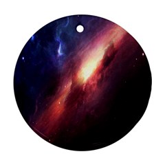 Digital Space Universe Round Ornament (Two Sides)