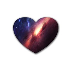 Digital Space Universe Rubber Coaster (Heart) 