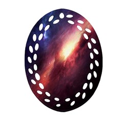 Digital Space Universe Ornament (Oval Filigree)