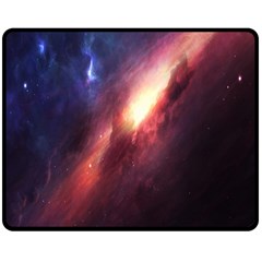 Digital Space Universe Double Sided Fleece Blanket (Medium) 