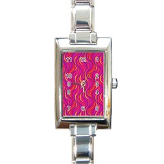 Pattern Rectangle Italian Charm Watch by Valentinaart