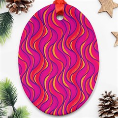 Pattern Oval Ornament (two Sides)