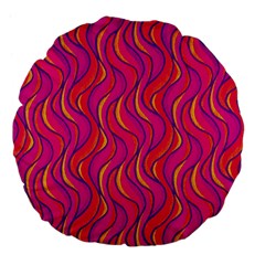 Pattern Large 18  Premium Flano Round Cushions by Valentinaart