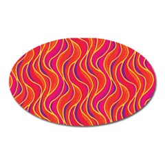 Pattern Oval Magnet by Valentinaart