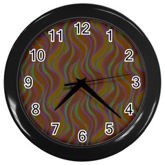 Pattern Wall Clocks (black) by Valentinaart