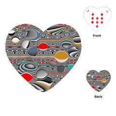 Changing Forms Abstract Playing Cards (heart)  by digitaldivadesigns