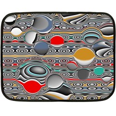 Changing Forms Abstract Fleece Blanket (mini) by digitaldivadesigns