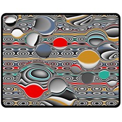 Changing Forms Abstract Fleece Blanket (medium)  by digitaldivadesigns