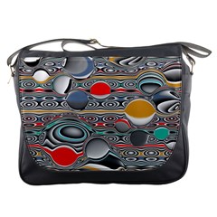 Changing Forms Abstract Messenger Bags by digitaldivadesigns