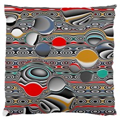 Changing Forms Abstract Large Cushion Case (one Side) by digitaldivadesigns