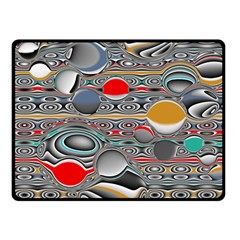 Changing Forms Abstract Double Sided Fleece Blanket (small)  by digitaldivadesigns