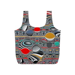 Changing Forms Abstract Full Print Recycle Bags (s)  by digitaldivadesigns