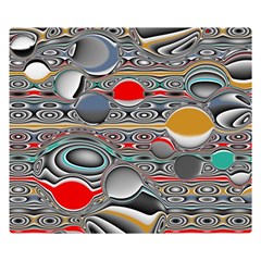 Changing Forms Abstract Double Sided Flano Blanket (small)  by digitaldivadesigns