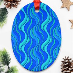 Pattern Oval Ornament (Two Sides)